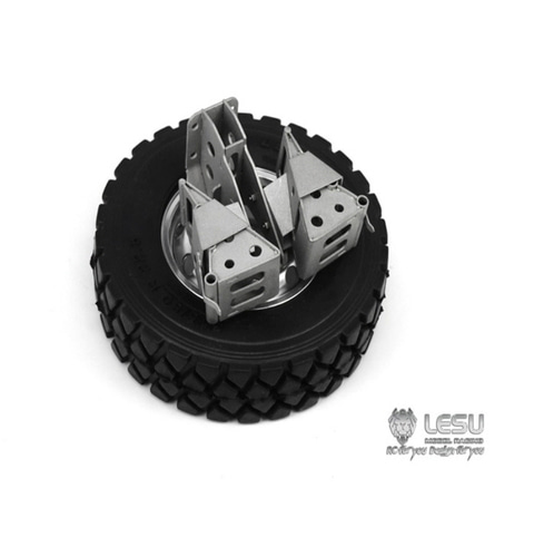 [G-6152] 1/14 스케일 악세사리 스페어 타이어 거치 마운트 [밀림방지 목 포함] Spare tire frame, tire stopper
