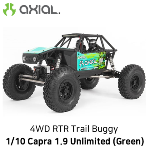 카프라 조립완료 버전) AXIAL 1/10 Capra 1.9 Unlimited 4WD RTR Trail Buggy, Green