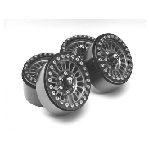 [BRW780902GM] Venomous KRAIT™ 1.9 Aluminum Beadlock Wheels with +8mm Wideners (4) Gun Metal