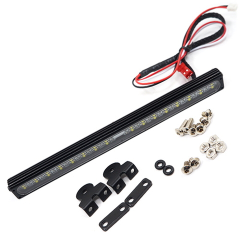 (#YA-0546) 1/10 Aluminum White Super Bright LED Light Bar Black for RC Truck Crawler