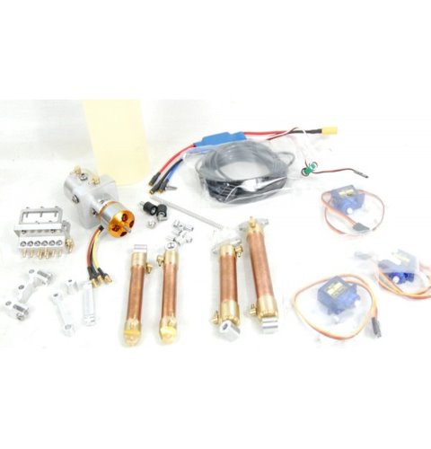 Hydraulics+electronics kit for HUINA 580 with brushless pump [HUINA 580 전용 유압라인 + 전용마운트 풀세트]