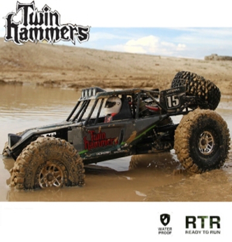 (트윈해머/쌍망치) Vaterra Twin Hammers 1/10 4WD RTR Electric Rock Racer w/DX3e 2.4GHz RTR