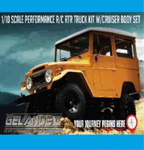 [Z-RTR0029] RC4WD Gelande II RTR Truck Kit w/Cruiser Body Set