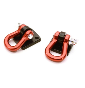 [C26929RED] Realistic 1/10 Bow Shackle for Off-Road Trail Rock Crawling C26929RED