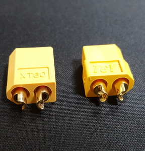 XT60 컨넥터(수) + EC3 컨넥터(암) 컨넥터 1개