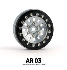AR03 1.9인치 6LUG 알루미늄 비드락휠