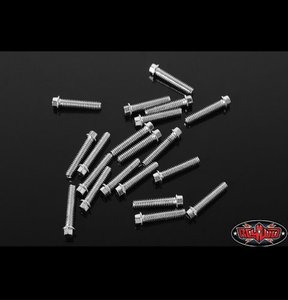 [Z-S0622] RC4WD Miniature Scale Hex Bolts (M2 x 10mm) (Silver)