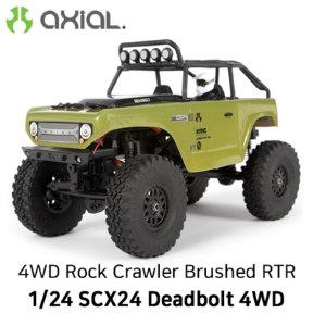 AXIAL 1/24 SCX24 Deadbolt 4WD Rock Crawler Brushed RTR, Green