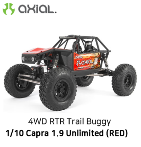 카프라 조립완료 버전) AXIAL 1/10 Capra 1.9 Unlimited 4WD RTR Trail Buggy, Red