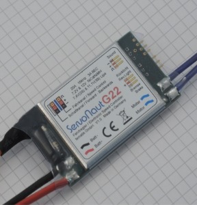 Servonayt G22  20A speed controller for models scale 1/8 ~1/16 [크루즈기능NO, 내리막 흘러내림없음 / 기어변속 자동제어 사운드출력]