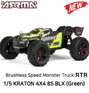 [DX3 조종기포함 버전] ARRMA 1/5 KRATON 4X4 8S BLX Brushless Speed Monster Truck RTR, Green 본제품은 크라톤 8셀 DX3 조종기포함 버전 입니다.