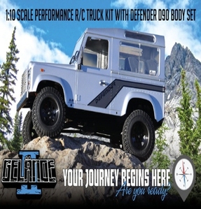 [Z-K0001]Gelande II Truck Kit w/Defender D90 Body Set