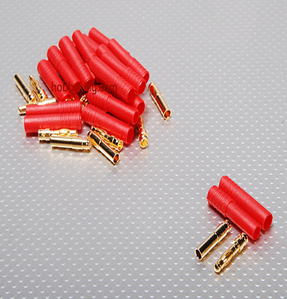 HXT 4mm Gold Connector w/ Protector (10pcs/set)