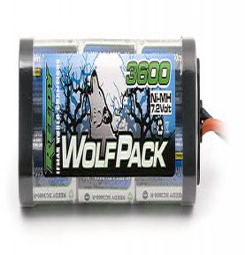 AAK695 Wolfpack 6C 7.2V 3600mAh NiMH Stick Std Plug 